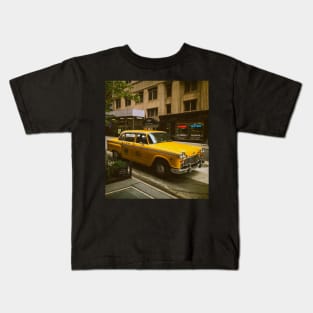 Yellow Cab Midtown Manhattan New York City Kids T-Shirt